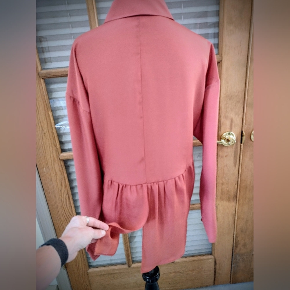 Nwot Bcbgeneration Collared Button Up Blouse, Sal… - image 7